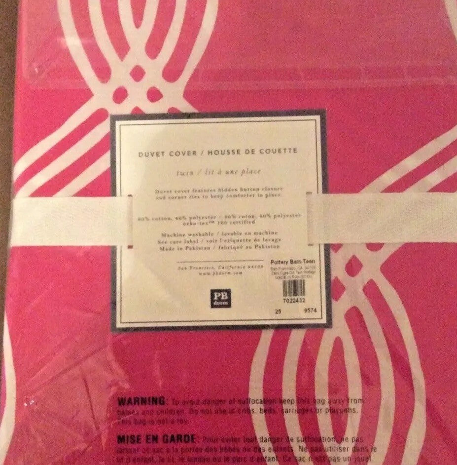 Pottery Barn Duvet Pink white gift princess Girl Rainbow Disney Belle Barbie?? `