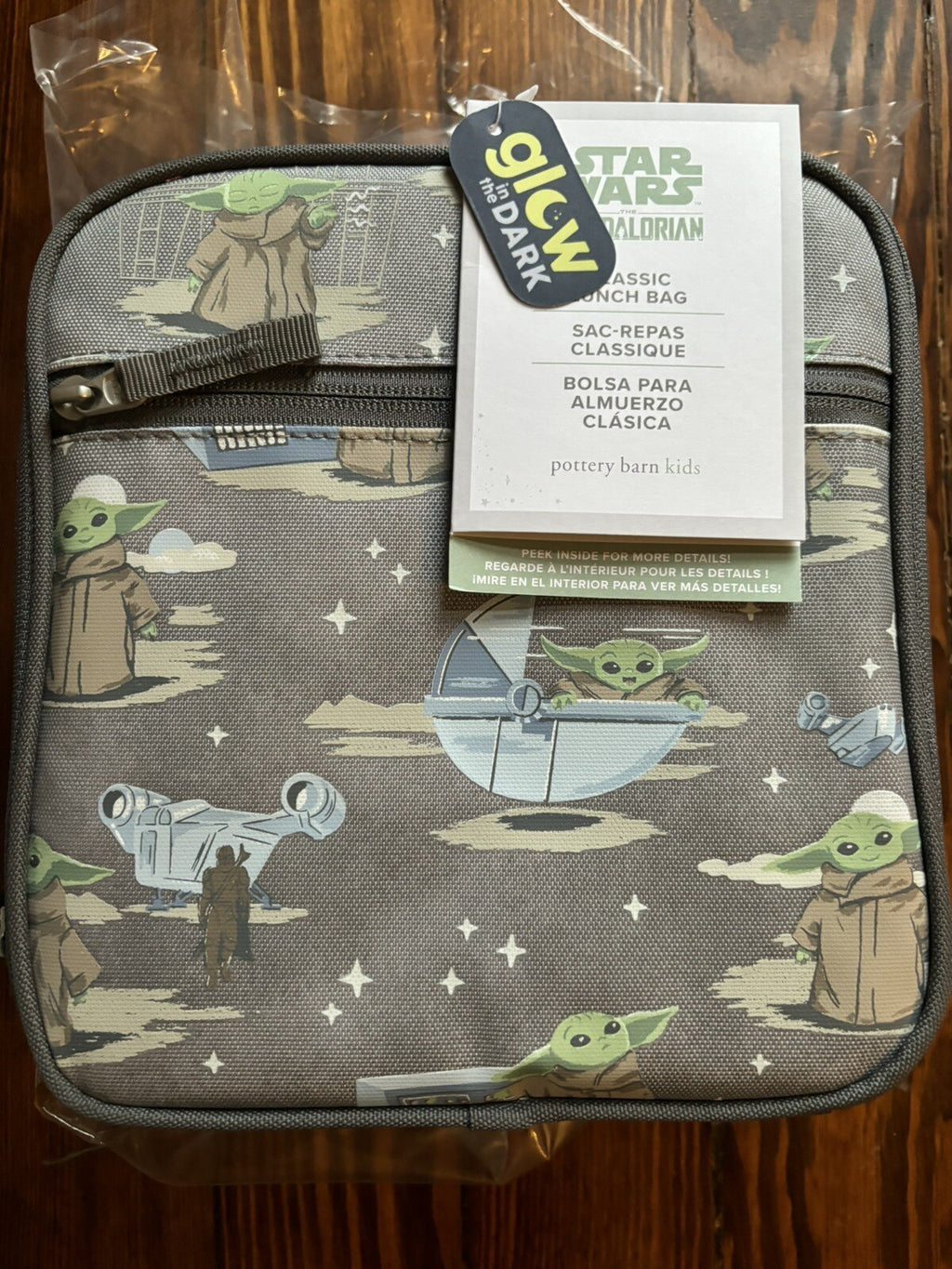 Pottery Barn Star Wars LUNCH Bag School Solo Jedi Droid Disney Boy+ Grogu ??  -