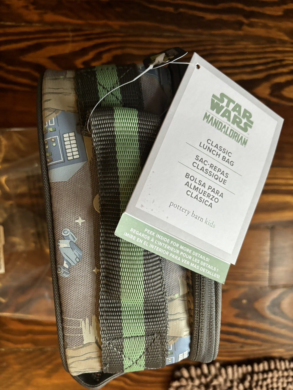 Pottery Barn Star Wars LUNCH Bag School Solo Jedi Droid Disney Boy+ Grogu ??  -