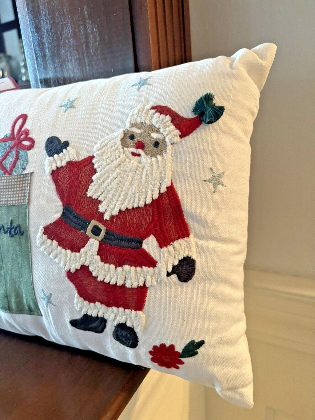 Pottery Barn Christmas Santa Letter pillow Seuss Holiday Gift party boy girl \