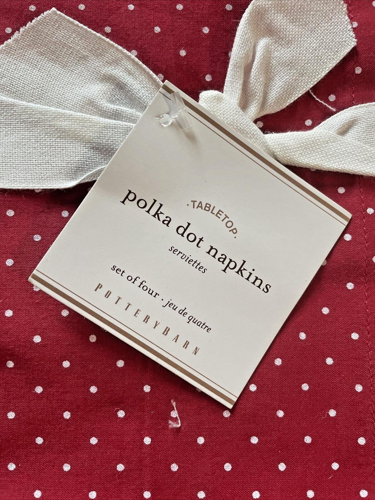 Pottery barn holiday Valentine party napkin red Christmas easter SET 4 gift ??