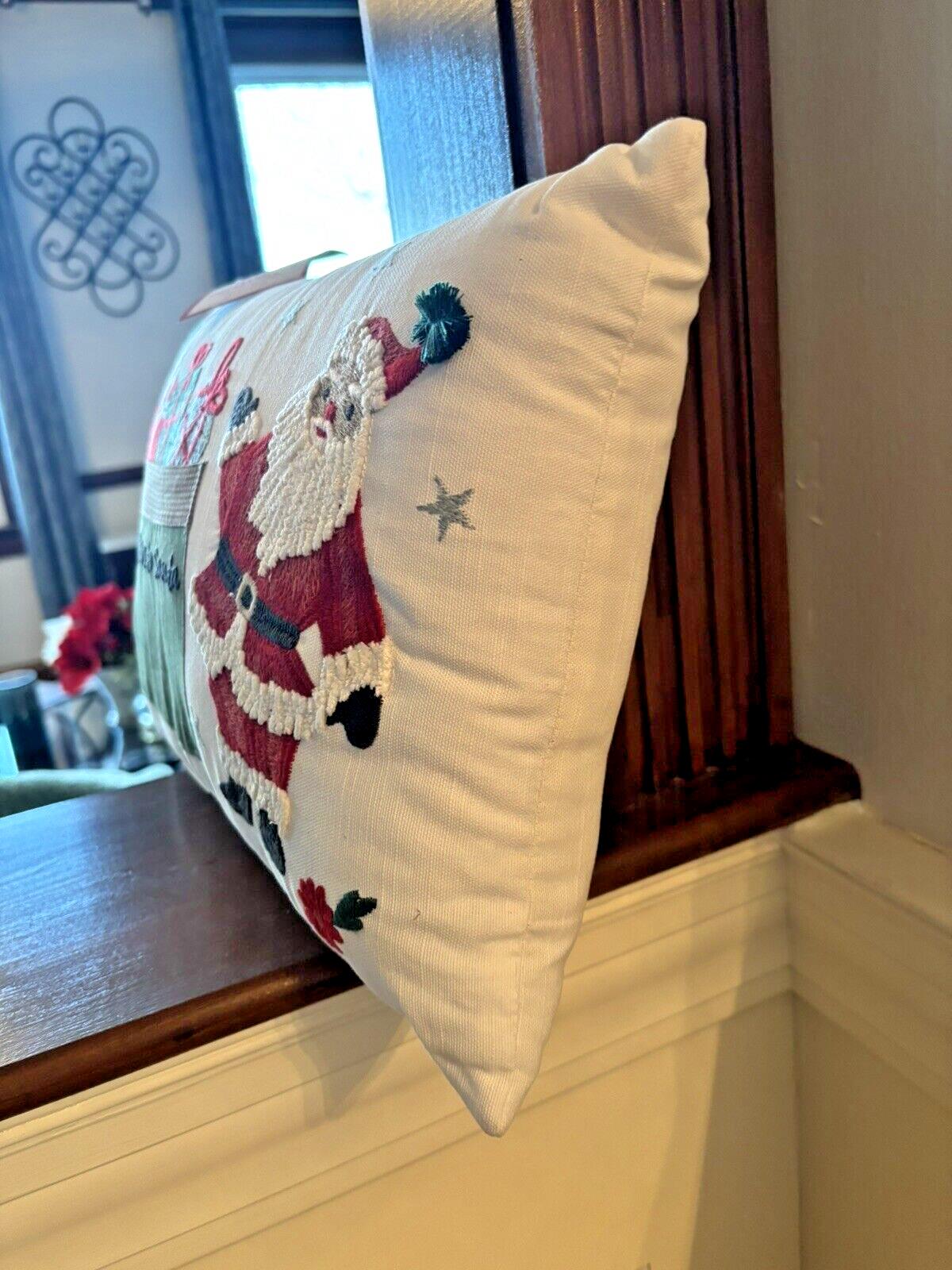 Pottery Barn Christmas Santa Letter pillow Seuss Holiday Gift party boy girl \