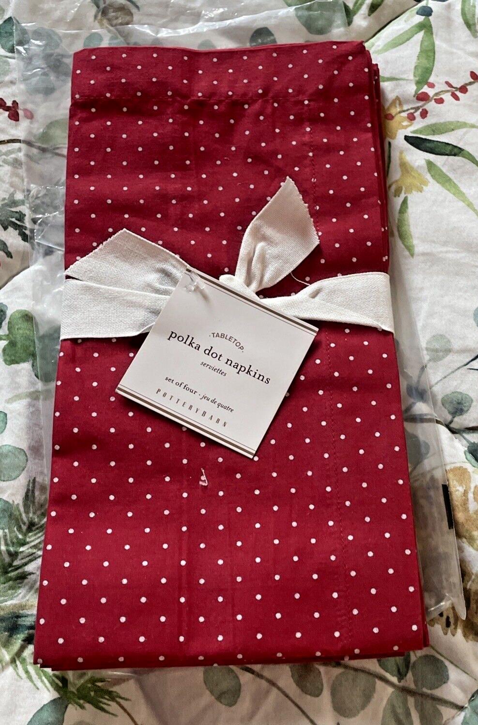 Pottery barn holiday Valentine party napkin red Christmas easter SET 4 gift ??