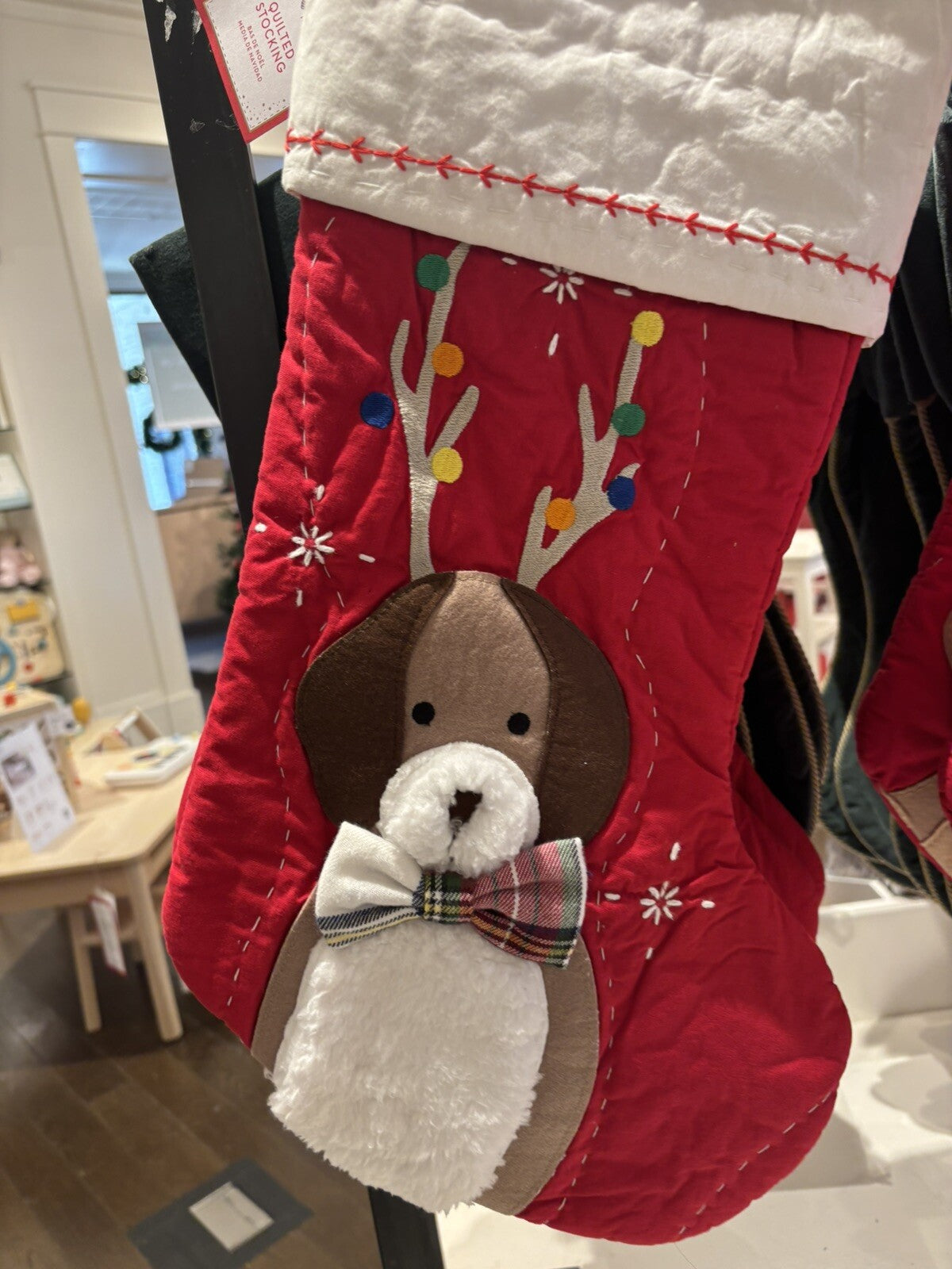 Pottery Barn Holiday Christmas stocking dog gift party school star pet Disney ]