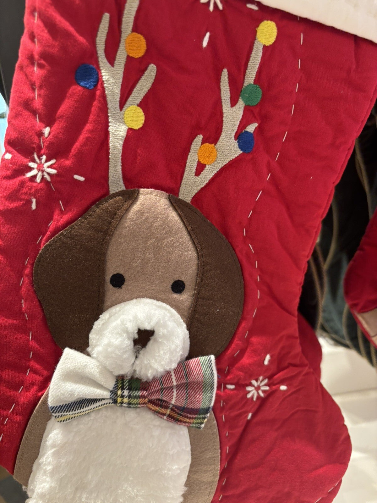 Pottery Barn Holiday Christmas stocking dog gift party school star pet Disney ]