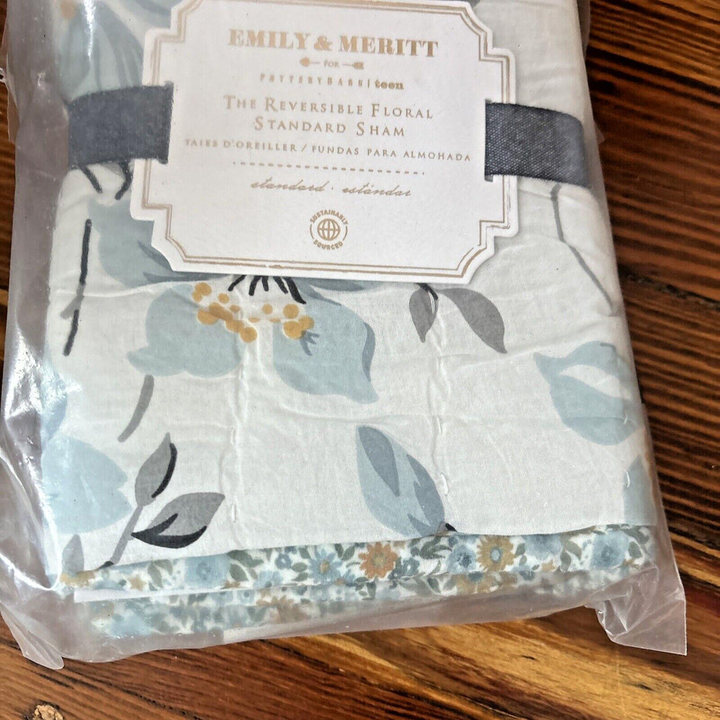 Pottery Barn floral quilted Emily Meritt holiday wedding Pillow SHAM girl \