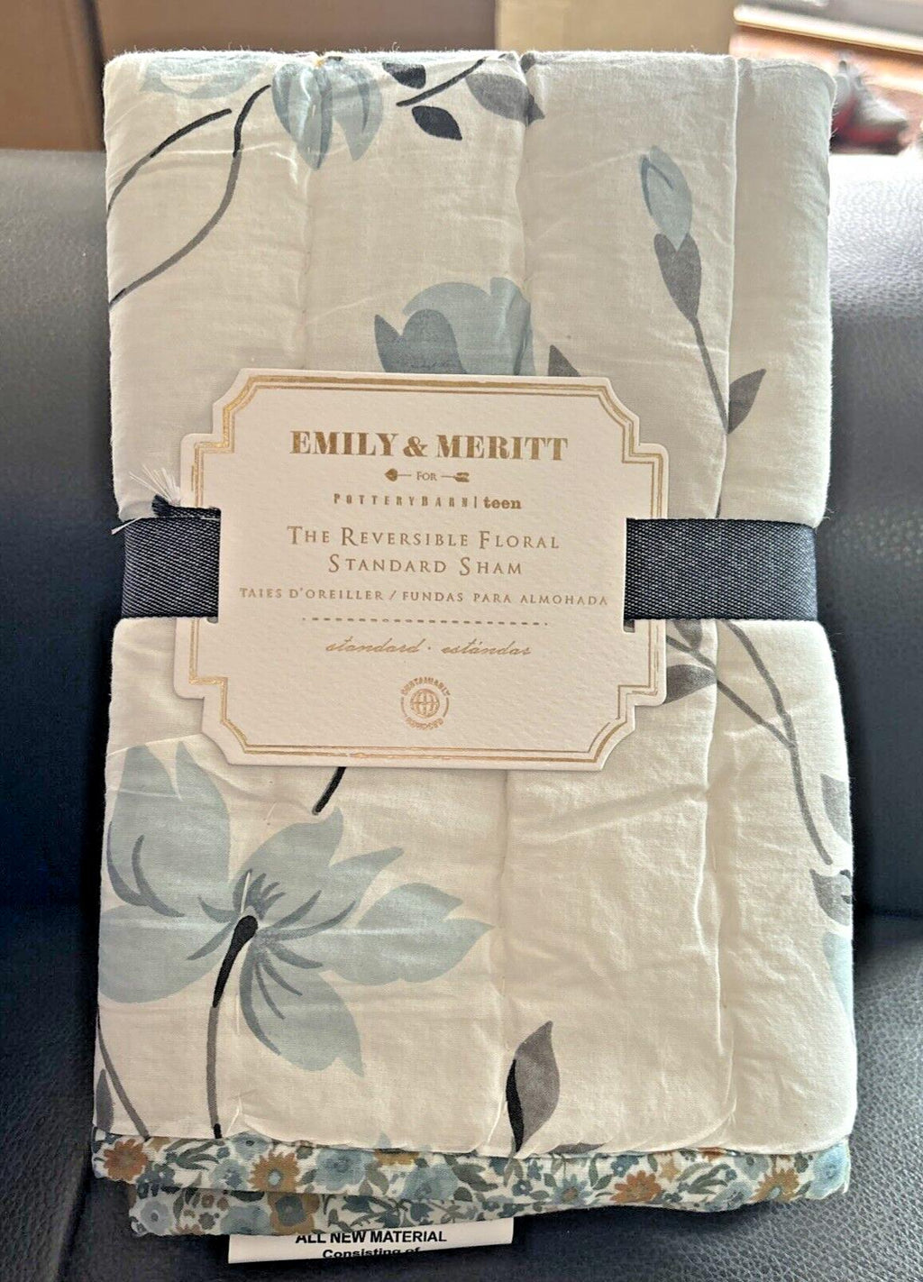 Pottery Barn floral quilted Emily Meritt holiday wedding Pillow SHAM girl \