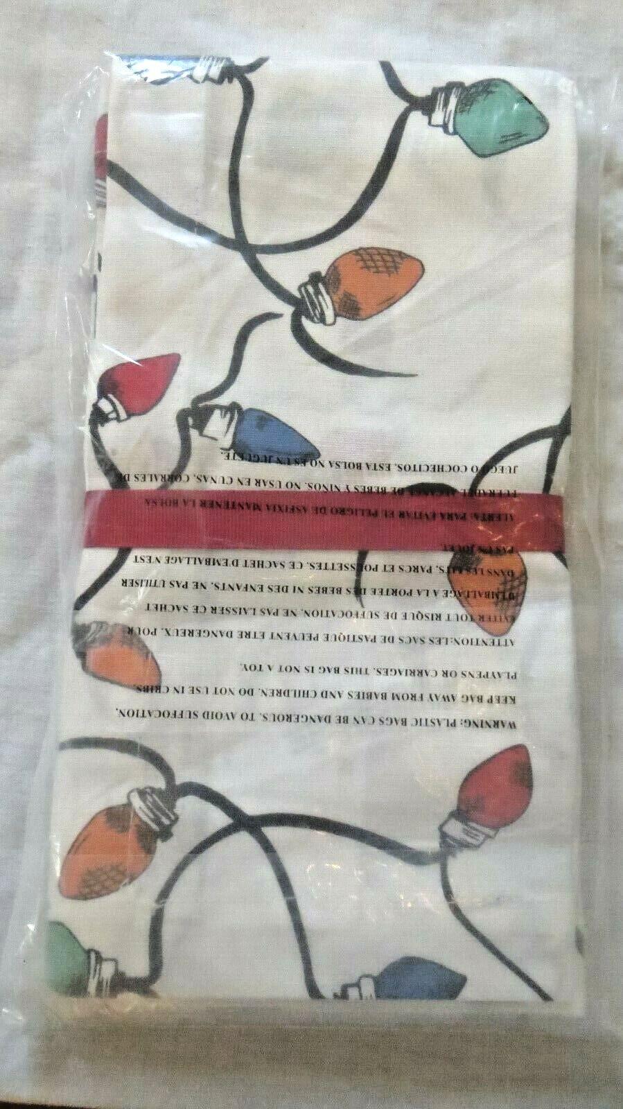 Pottery barn Disney table napkin Holiday Christmas Party Gift cloth set 4 `