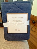 Pottery Barn PILLOW SHAM holiday gift party space boy Blue cotton birthday kid b