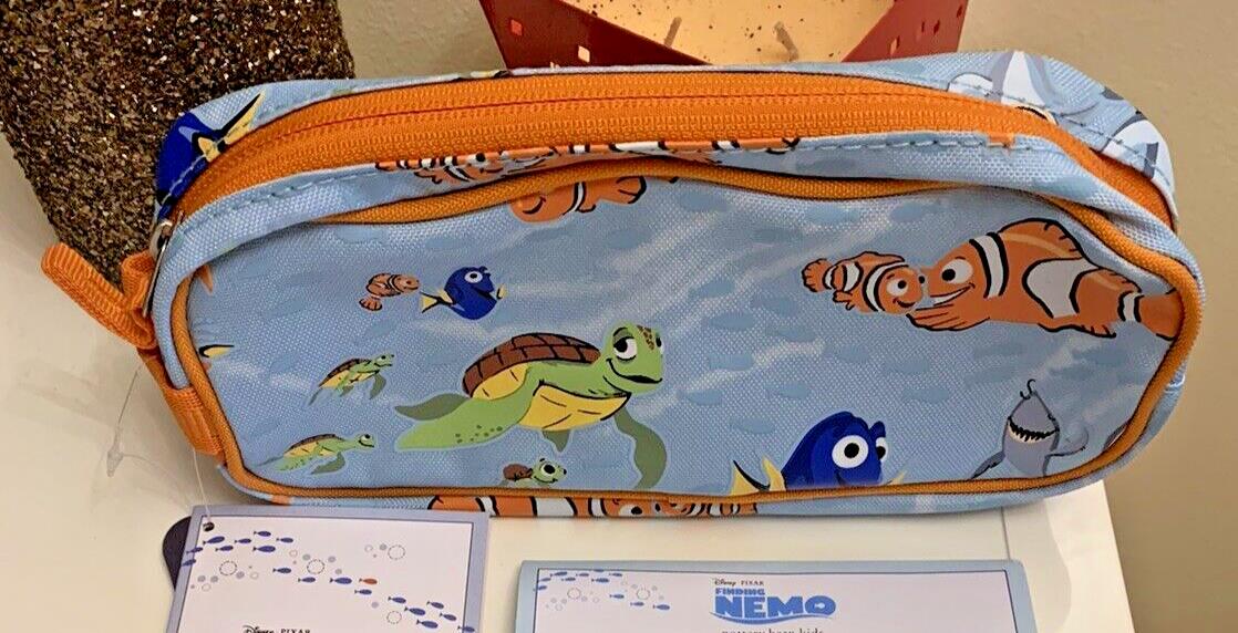 Pottery Barn school NEMO Dinosaur Pencil case bag travel shark Jurassic pre k [