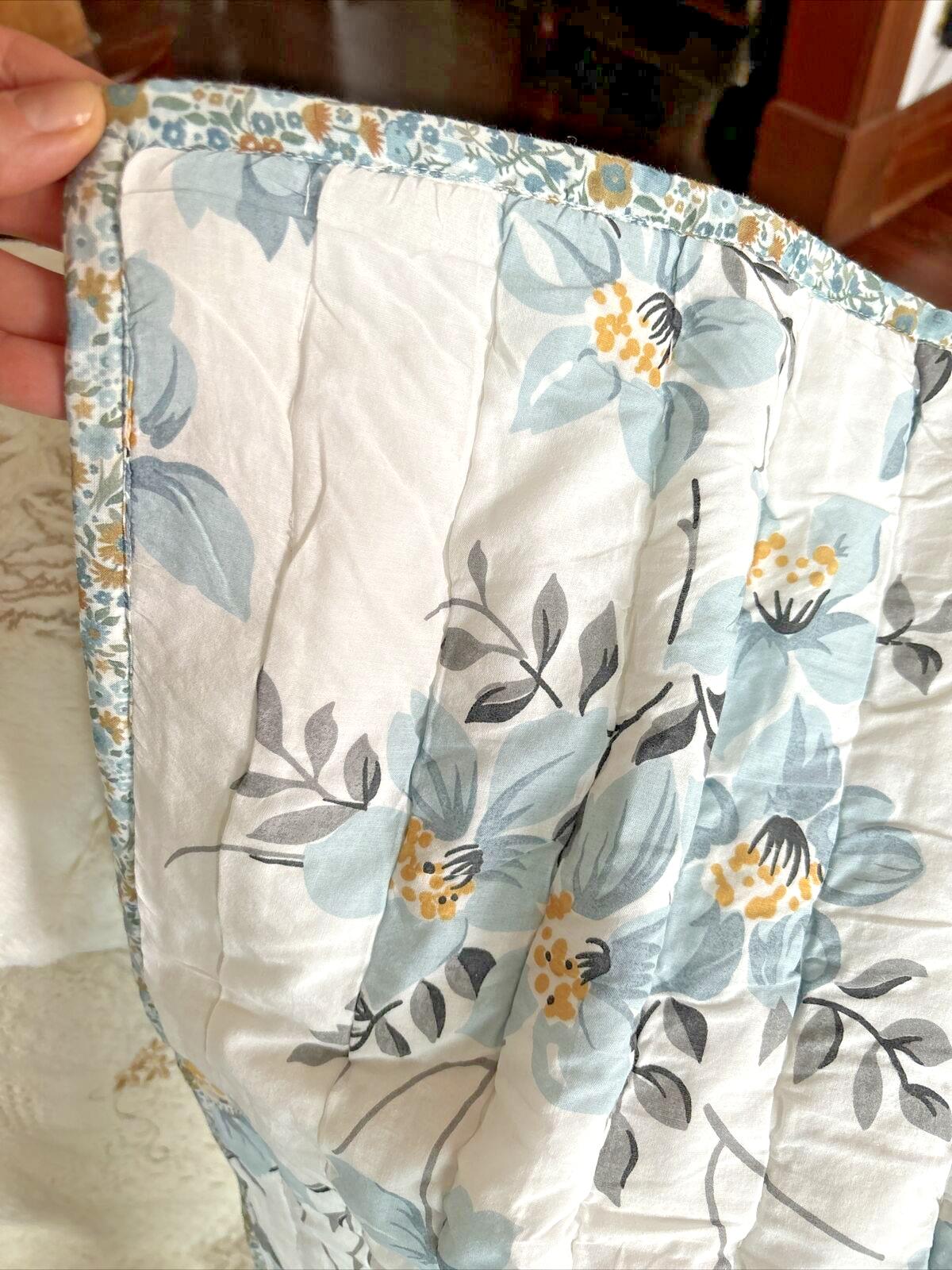 Pottery Barn floral quilted Emily Meritt holiday wedding Pillow SHAM girl \