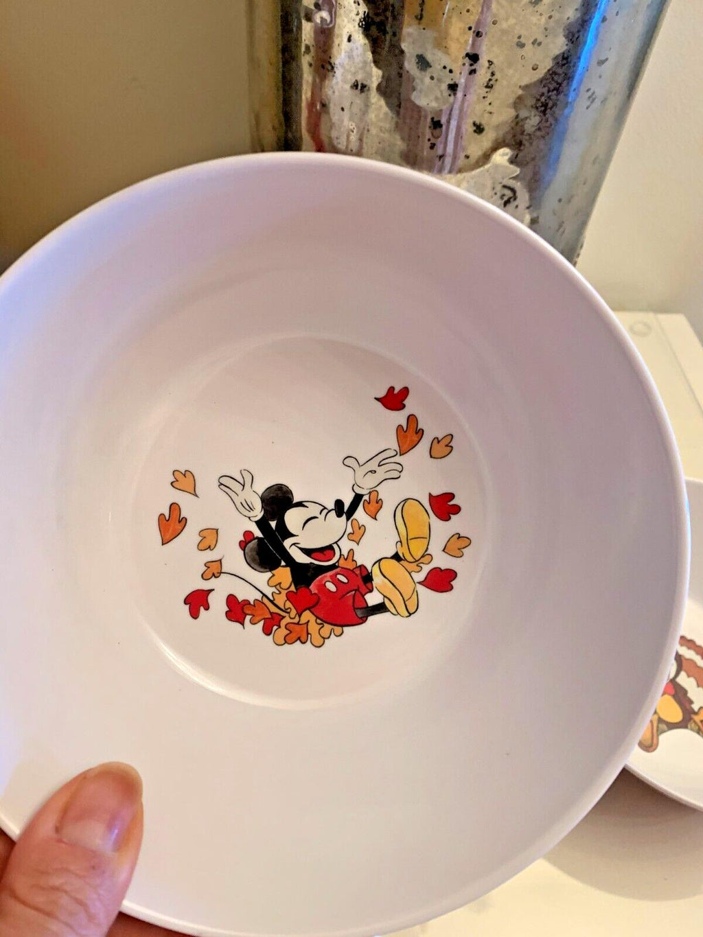 Disney Pottery Barn Mickey Mouse Bowl holiday party Thanksgiving school Set 4 a