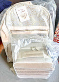 School Disney Pottery Barn Hello Kitty Glitter LARGE BACKPACK LUNCH Travel BAG .