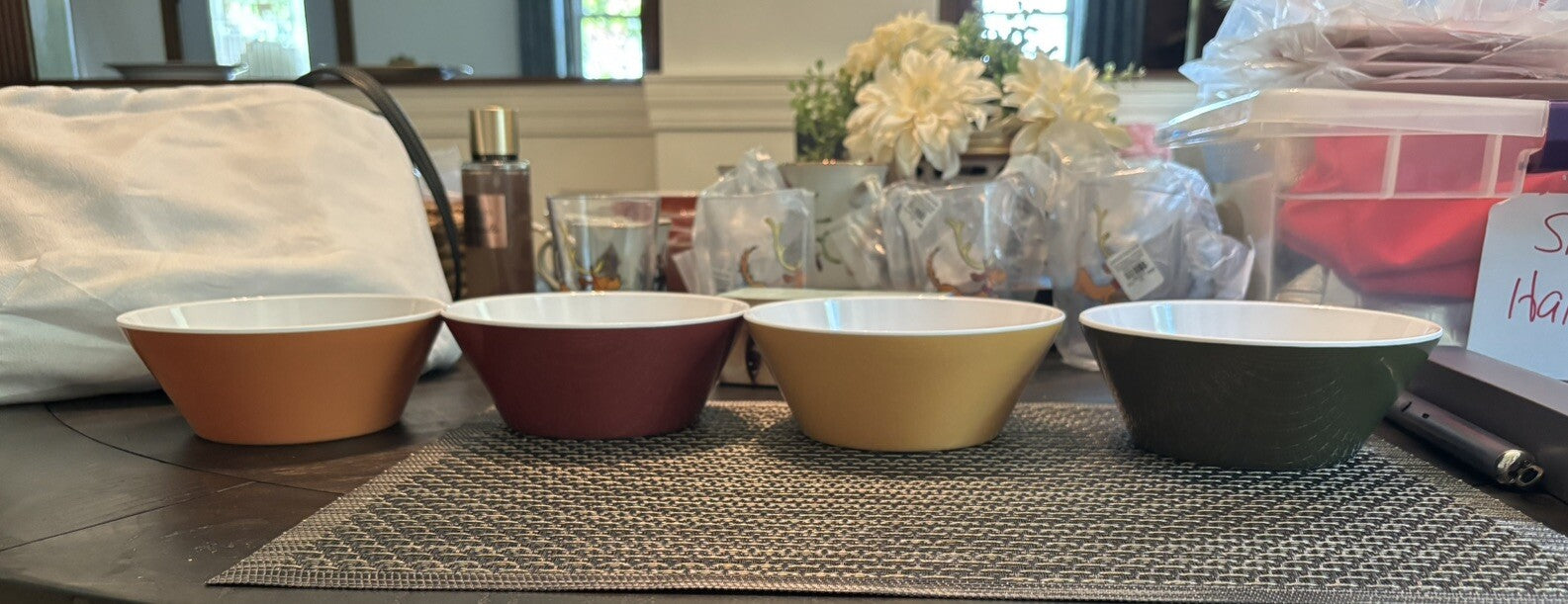 Disney Pottery Barn Mickey Mouse Bowl holiday party Thanksgiving school Set 4 a