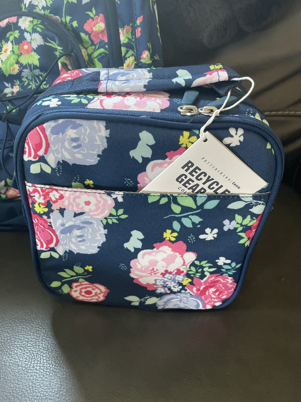 Pottery Barn LUNCH BOX BAG school disney Flower garden floral girl Gift Teen -