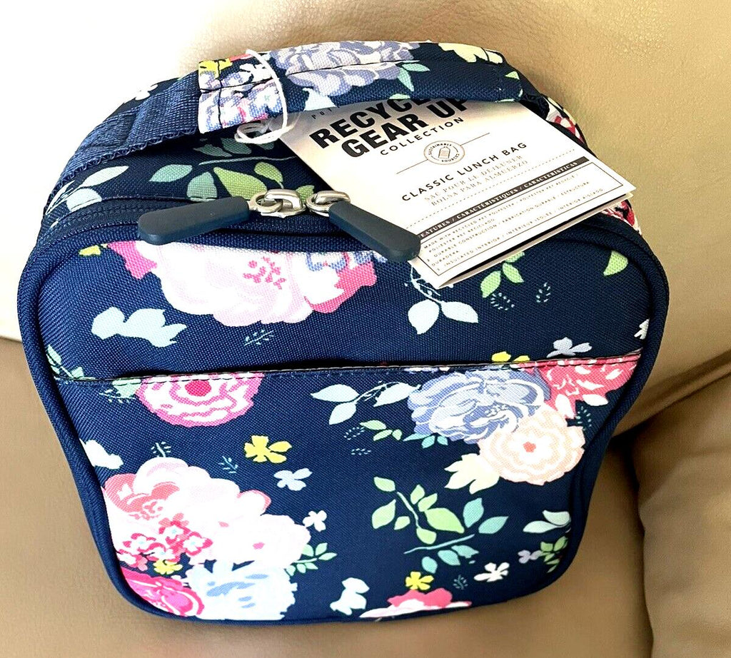 Pottery Barn LUNCH BOX BAG school disney Flower garden floral girl Gift Teen -
