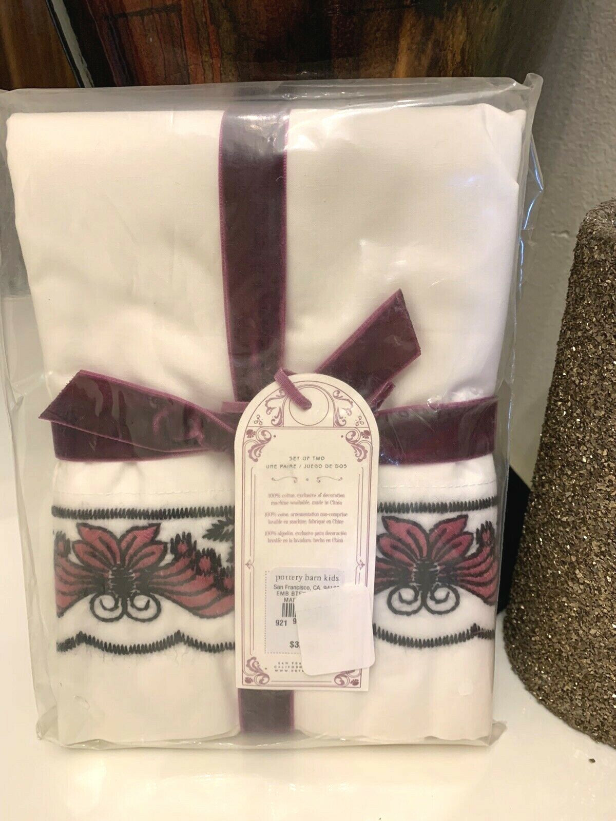 Pottery Barn Anna Sui Butterfly Disney ?? princess girl gift Pillowcase SET 2 ]