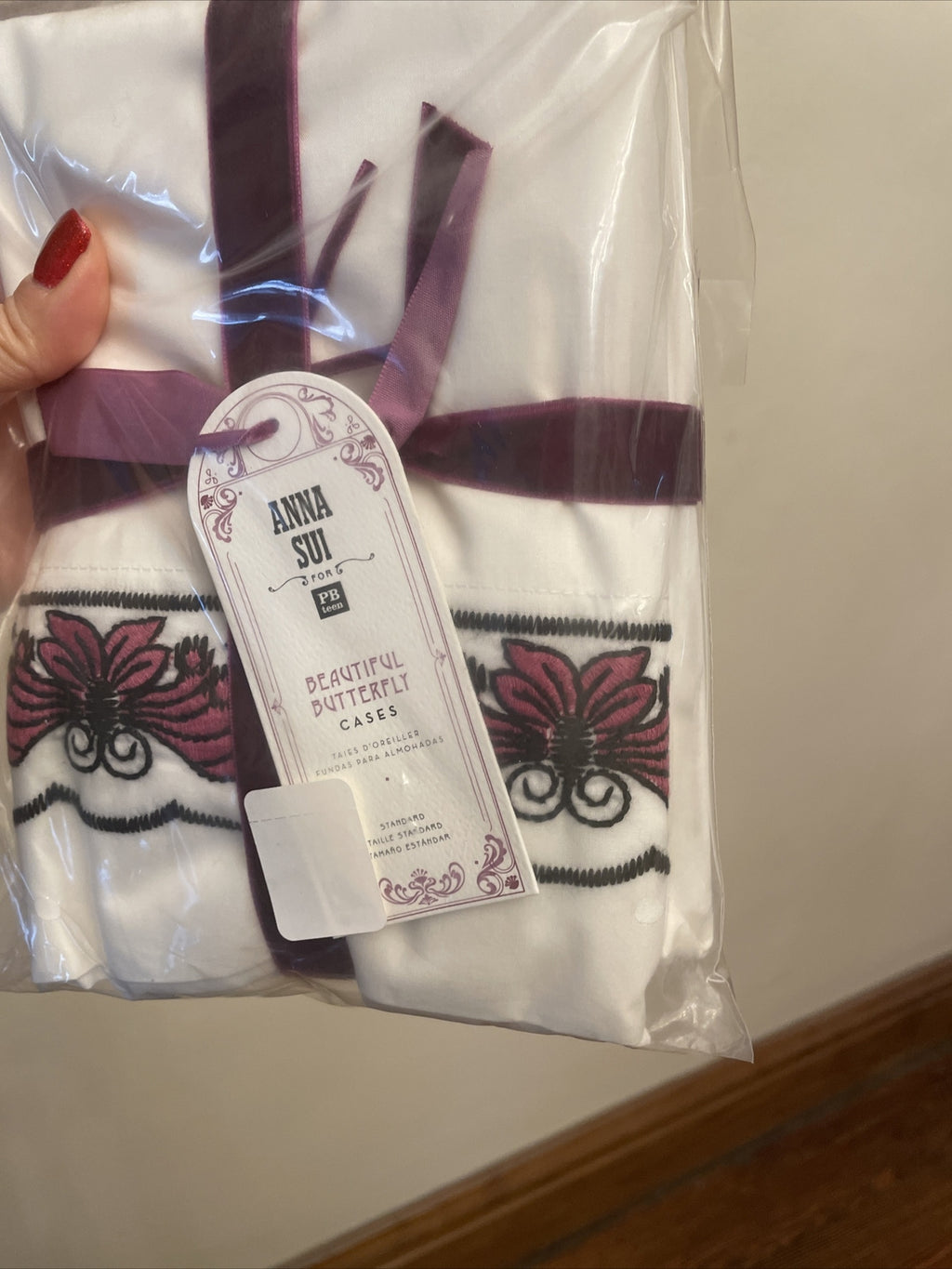 Pottery Barn Anna Sui Butterfly Disney ?? princess girl gift Pillowcase SET 2 ]