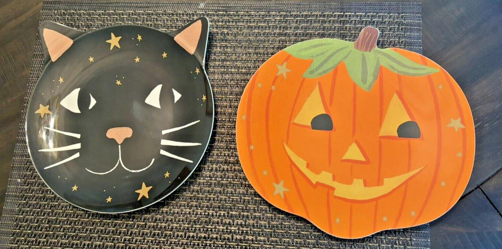 Pottery Barn Holiday Pumpkin black Cat Halloween party School kid SET 3 \