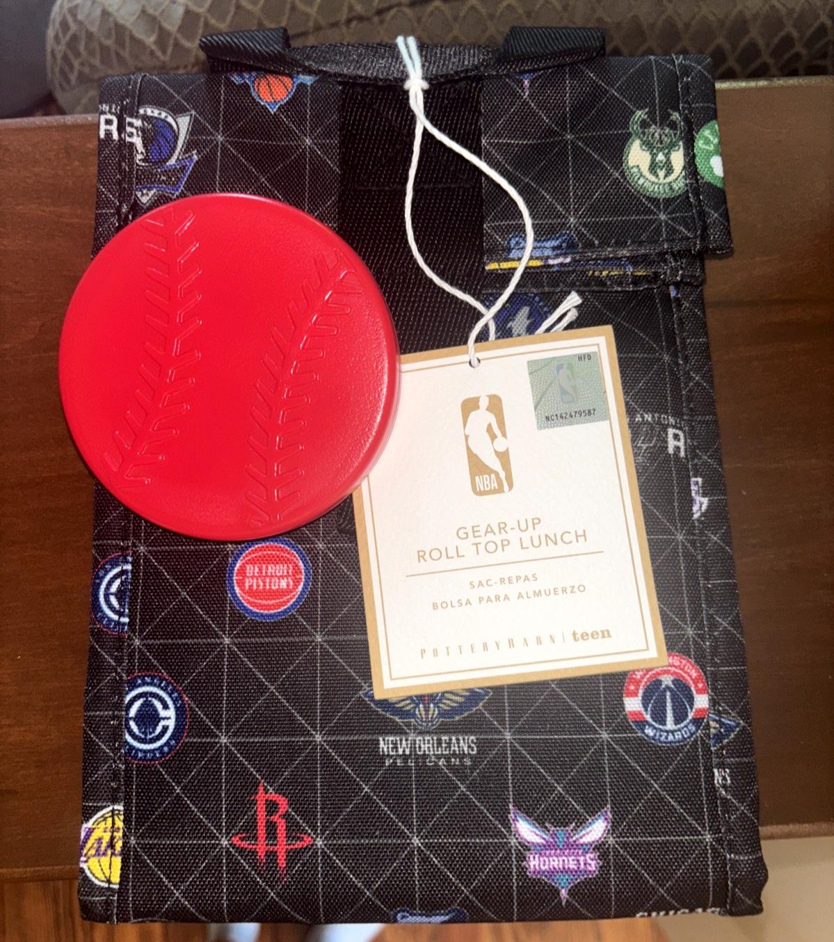 Pottery Barn School NBA Basketball Lunch Bag ICE sport Disney kid travel boy MLB