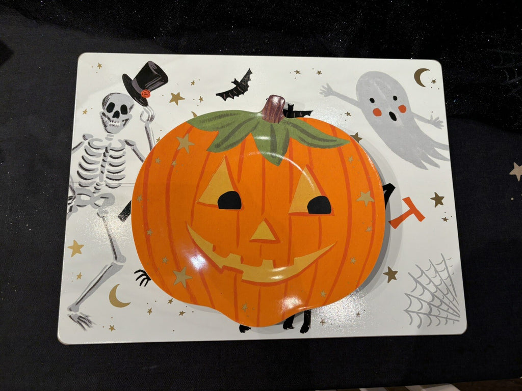 Pottery Barn Holiday Pumpkin black Cat Halloween party School kid SET 3 \