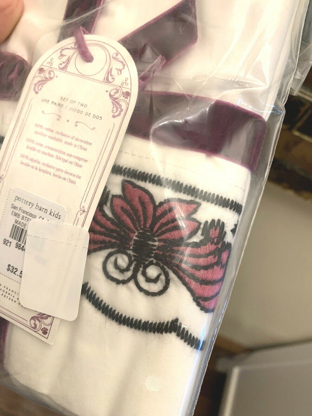 Pottery Barn Anna Sui Butterfly Disney ?? princess girl gift Pillowcase SET 2 ]