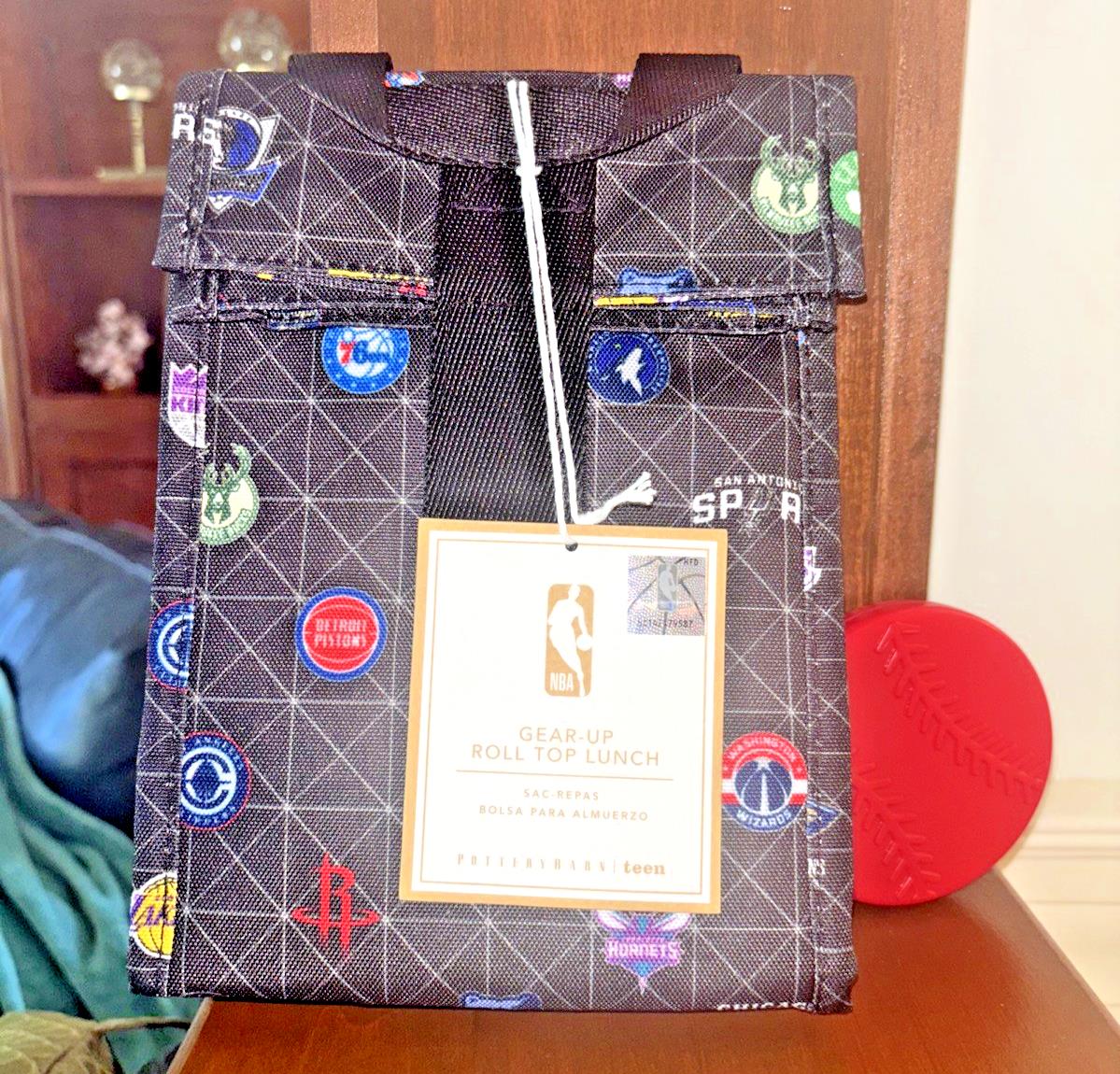 Pottery Barn School NBA Basketball Lunch Bag ICE sport Disney kid travel boy MLB