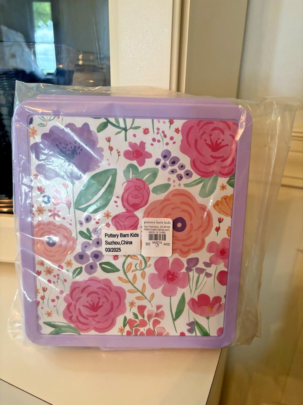 Pottery barn school Snoopy LUNCH BOX+ Floral flower BENTO Disney travel girl set