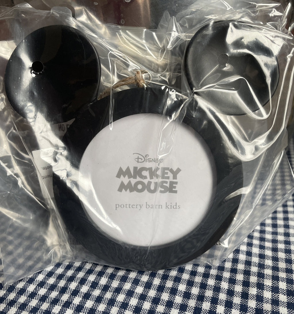 Pottery Barn Christmas Disney Mickey Mouse holiday Ornament gift kid picture new