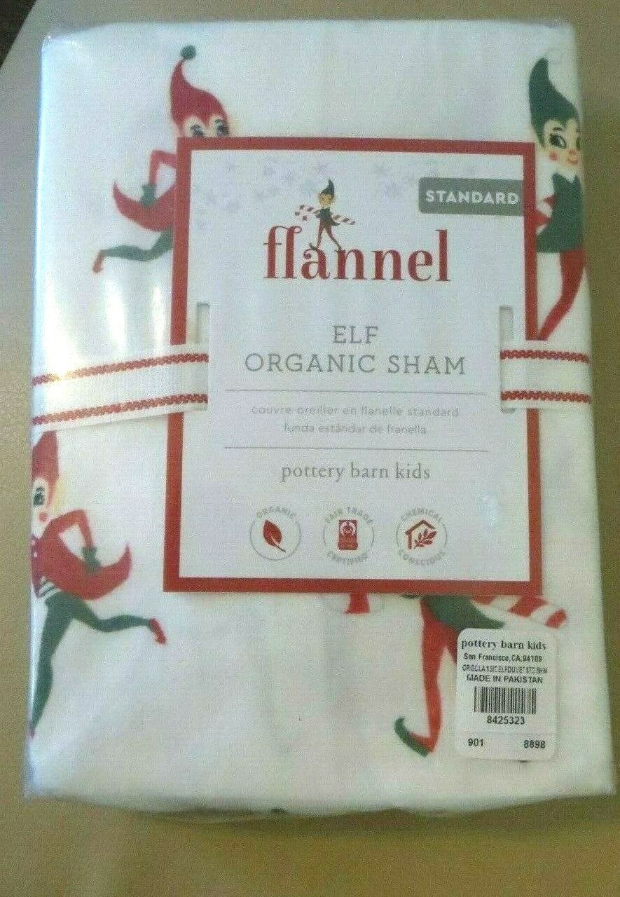 Pottery barn PILLOW SHAM ELF Disney holiday Christmas party gift school kid -