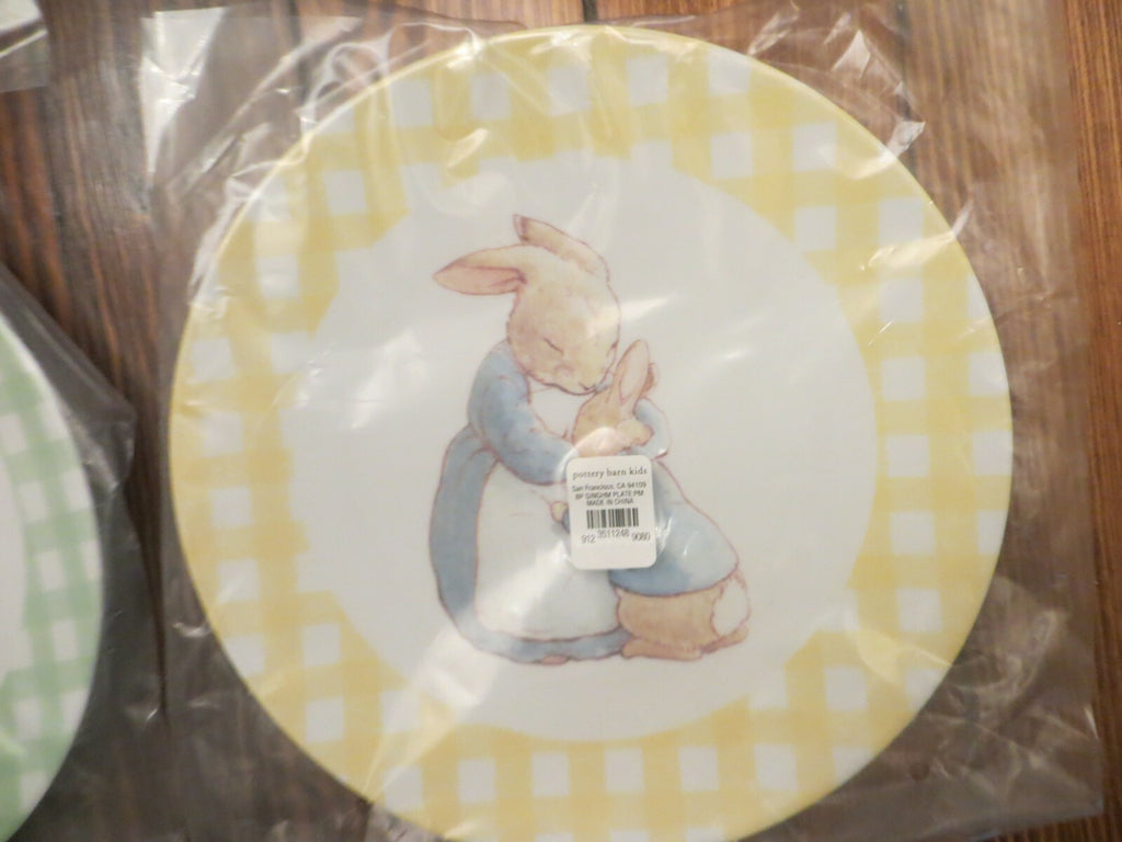 Pottery Barn Disney holiday PLATE Peter rabbit Easter bunny gift garden party !