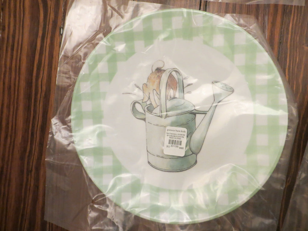 Pottery Barn Disney holiday PLATE Peter rabbit Easter bunny gift garden party !