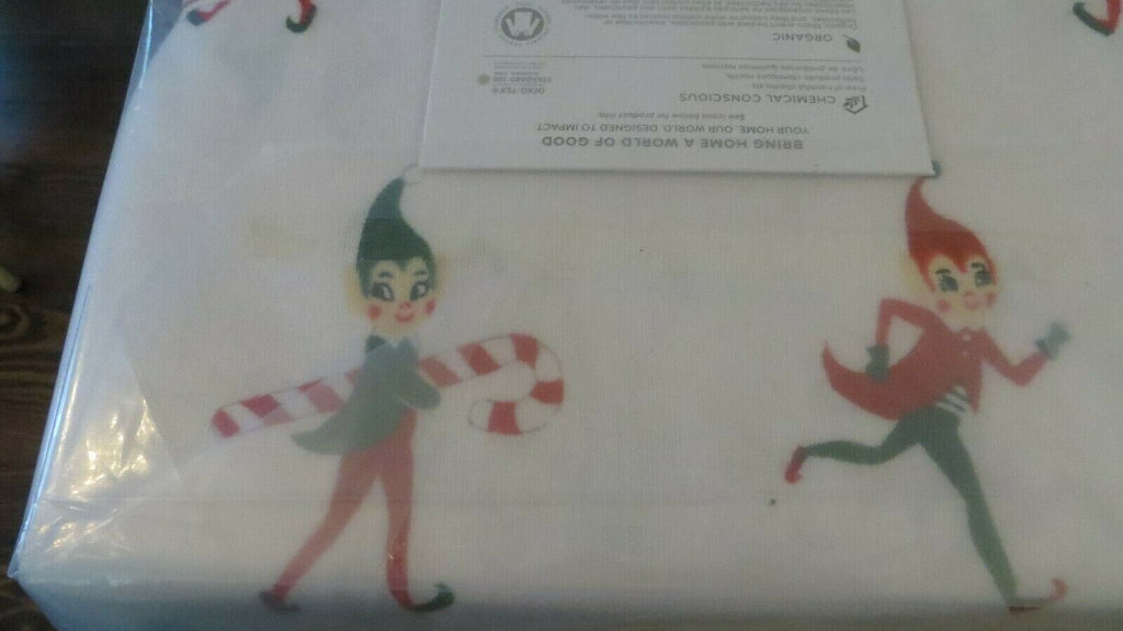 Pottery barn PILLOW SHAM ELF Disney holiday Christmas party gift school kid -