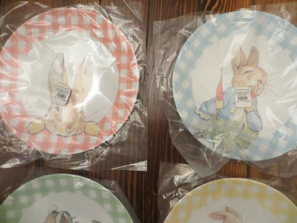 Pottery Barn Disney holiday PLATE Peter rabbit Easter bunny gift garden party !
