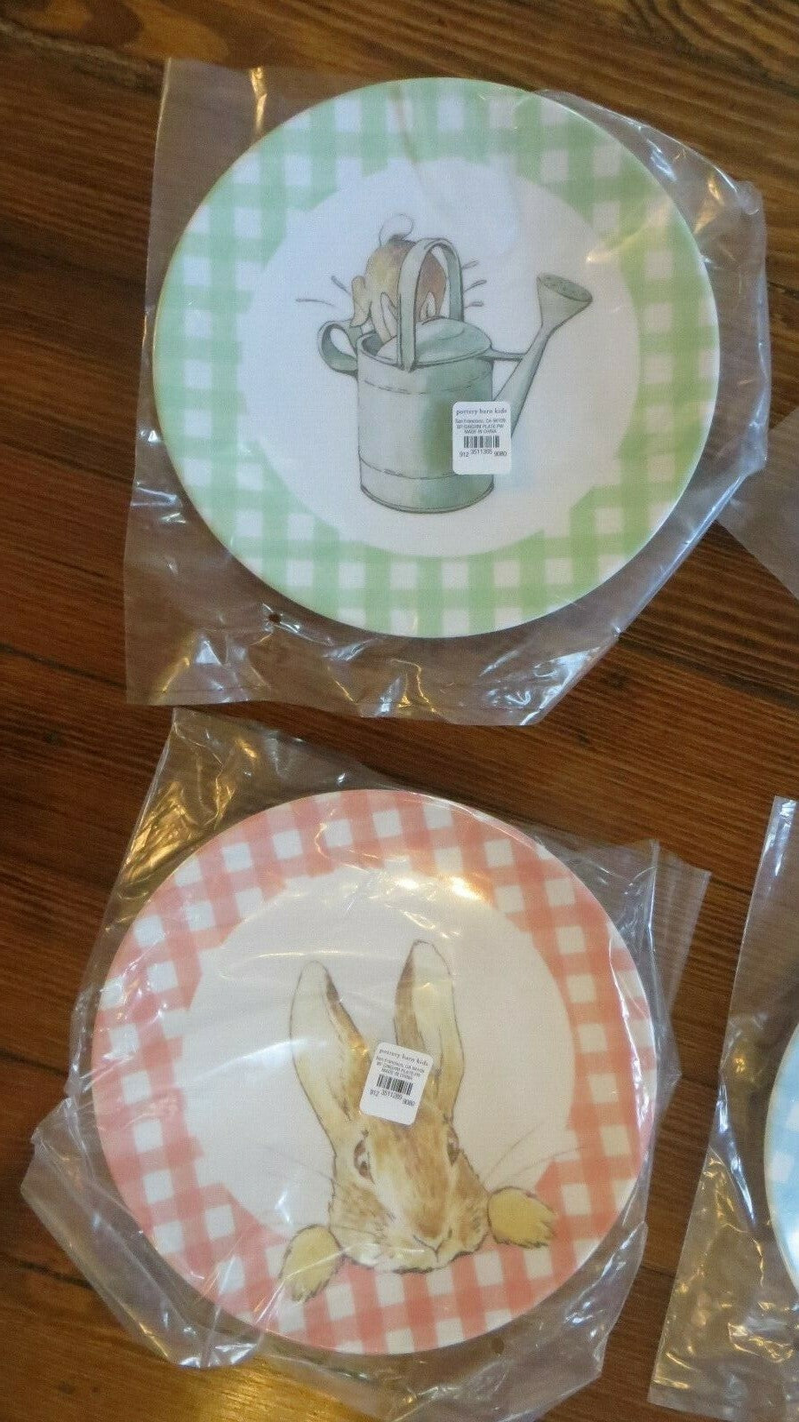 Pottery Barn Disney holiday PLATE Peter rabbit Easter bunny gift garden party !