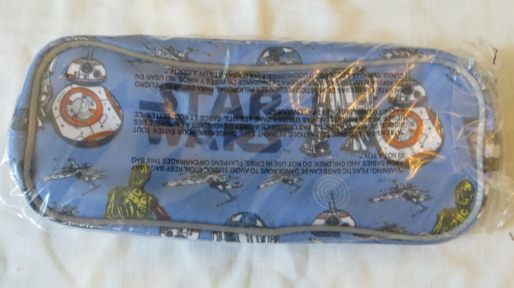 Disney School Pottery Barn STAR WARS PENCIL CASE superhero school Bag Droid ,