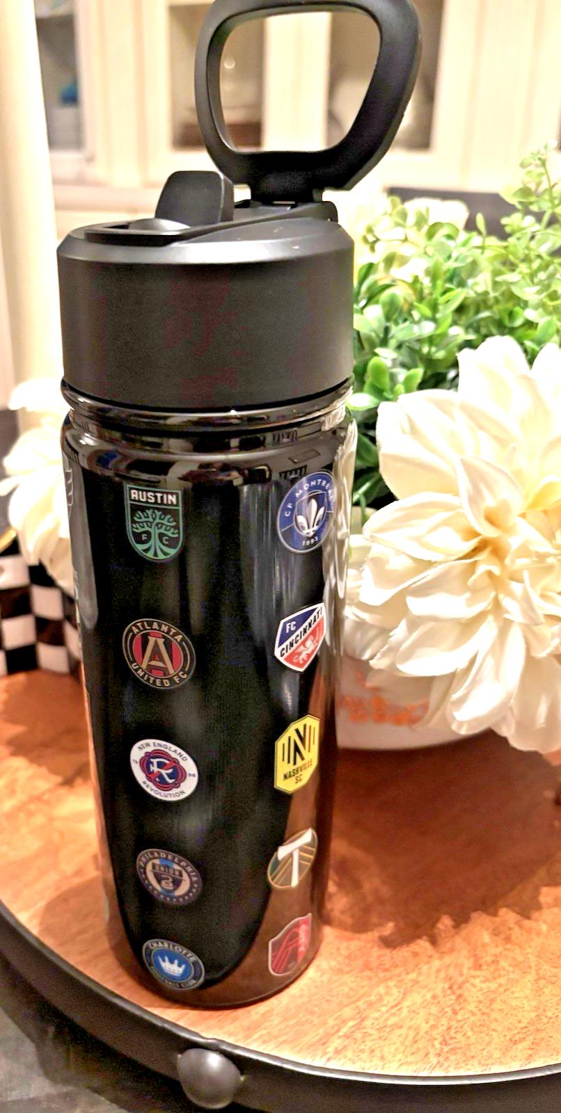 Pottery barn Soccer MLS WATER BOTTLE ball school sport holiday team travel kid .