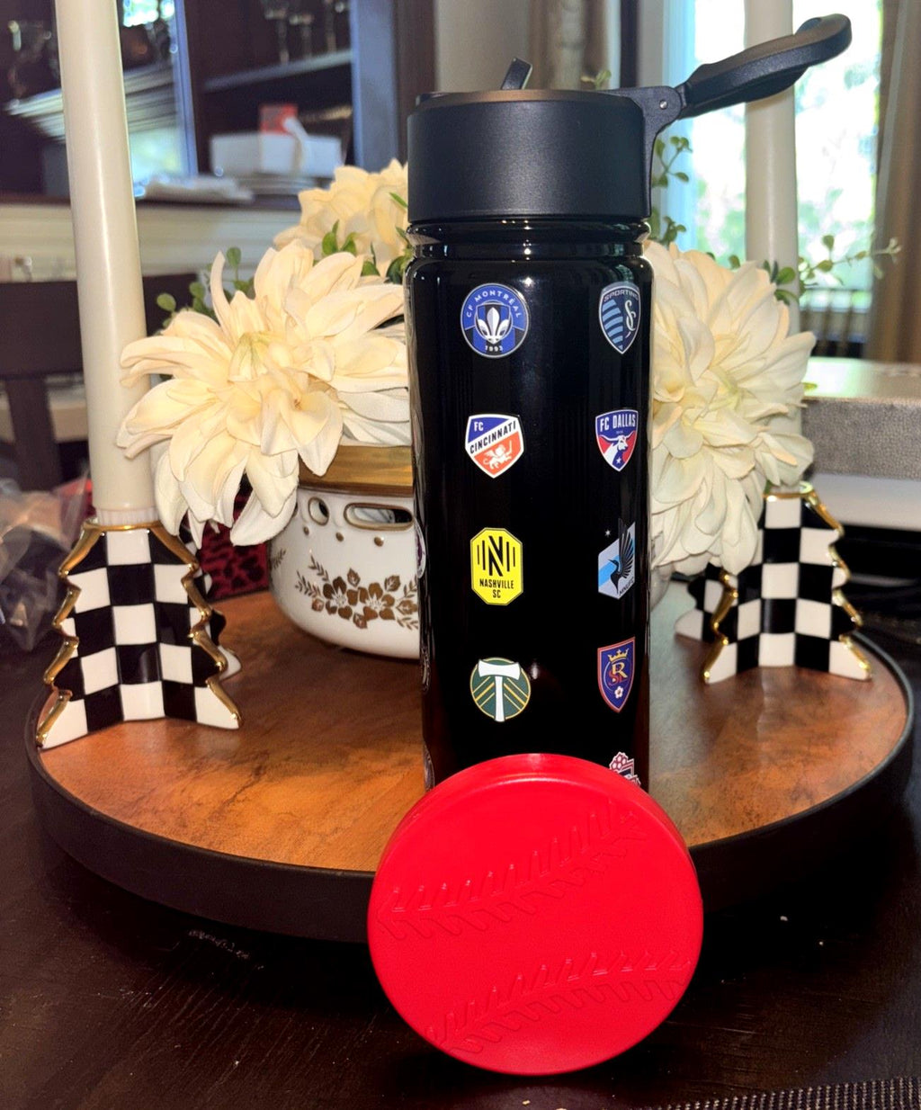 Pottery barn Soccer MLS WATER BOTTLE ball school sport holiday team travel kid .