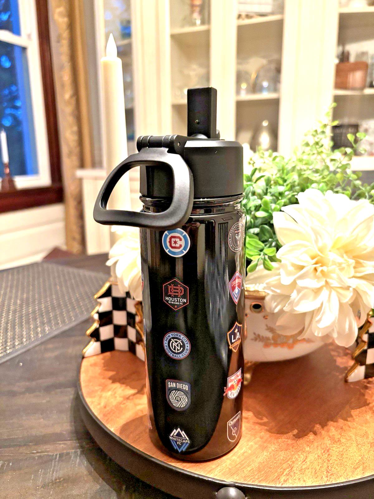 Pottery barn Soccer MLS WATER BOTTLE ball school sport holiday team travel kid .
