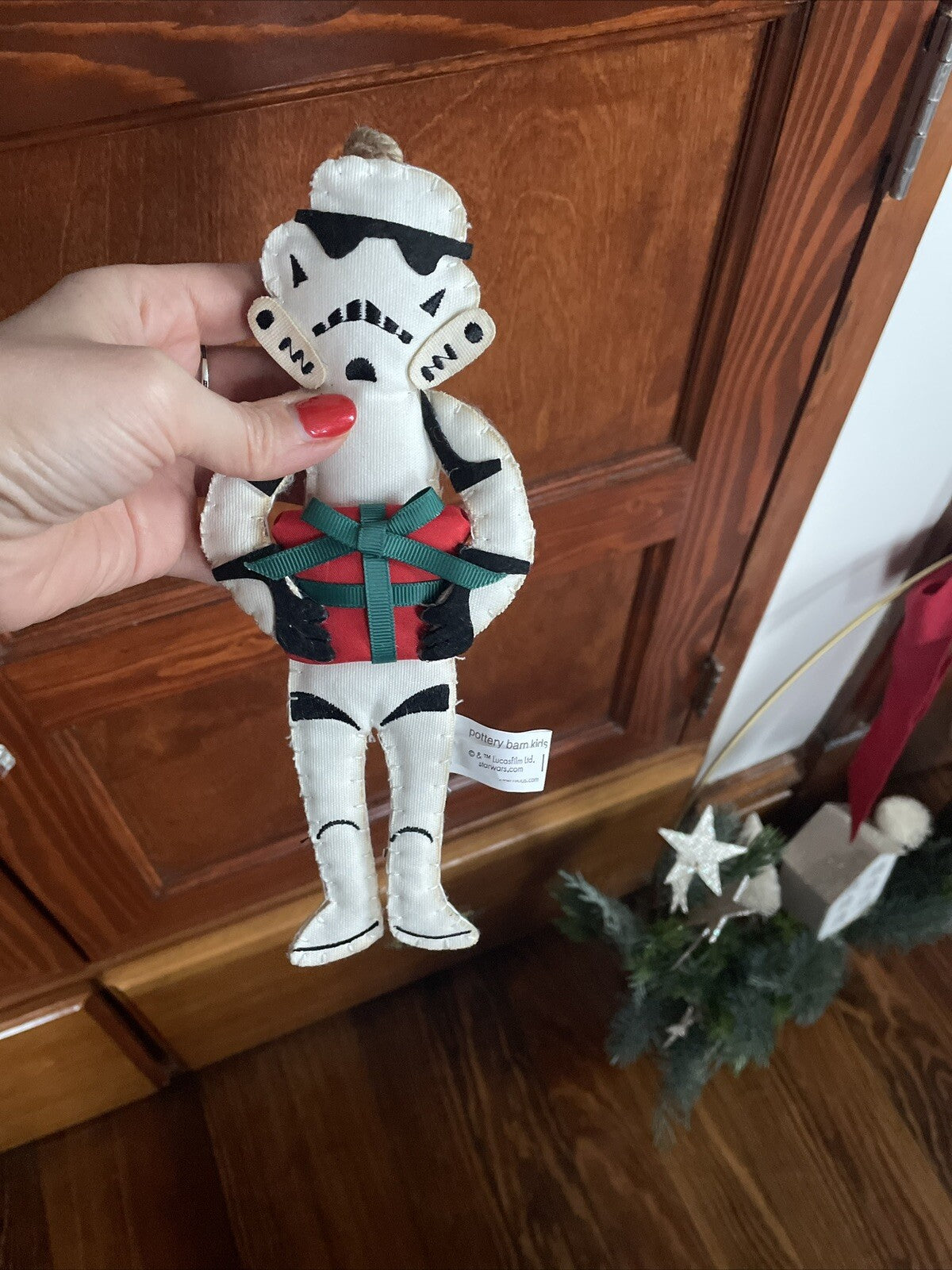 Disney pottery barn holiday Star wars ornament Christmas gift party kid boy ?? a