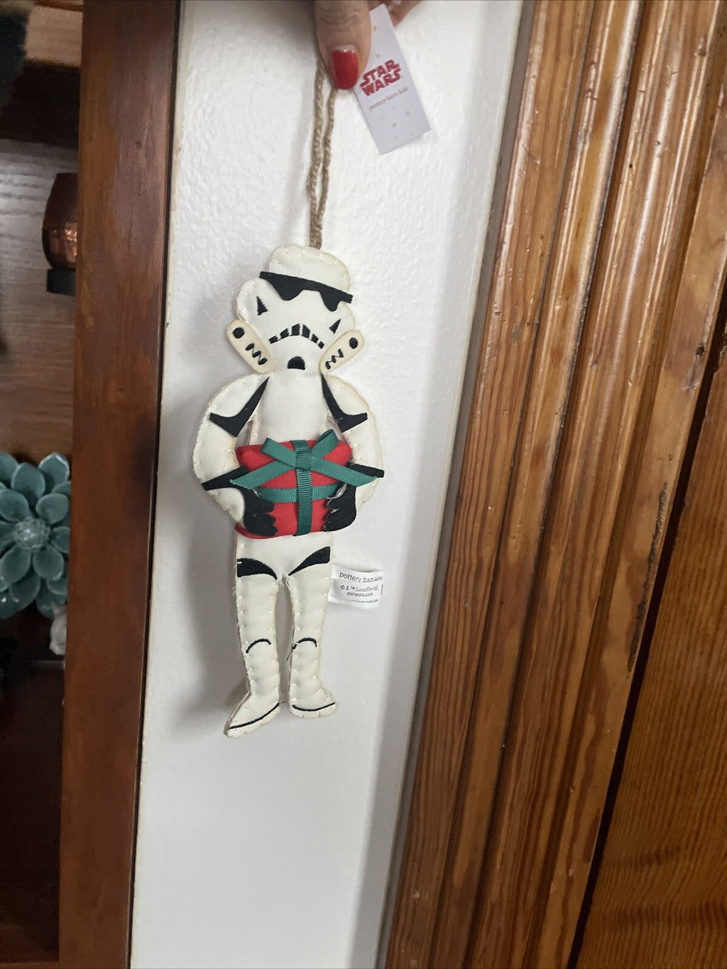 Disney pottery barn holiday Star wars ornament Christmas gift party kid boy ?? a