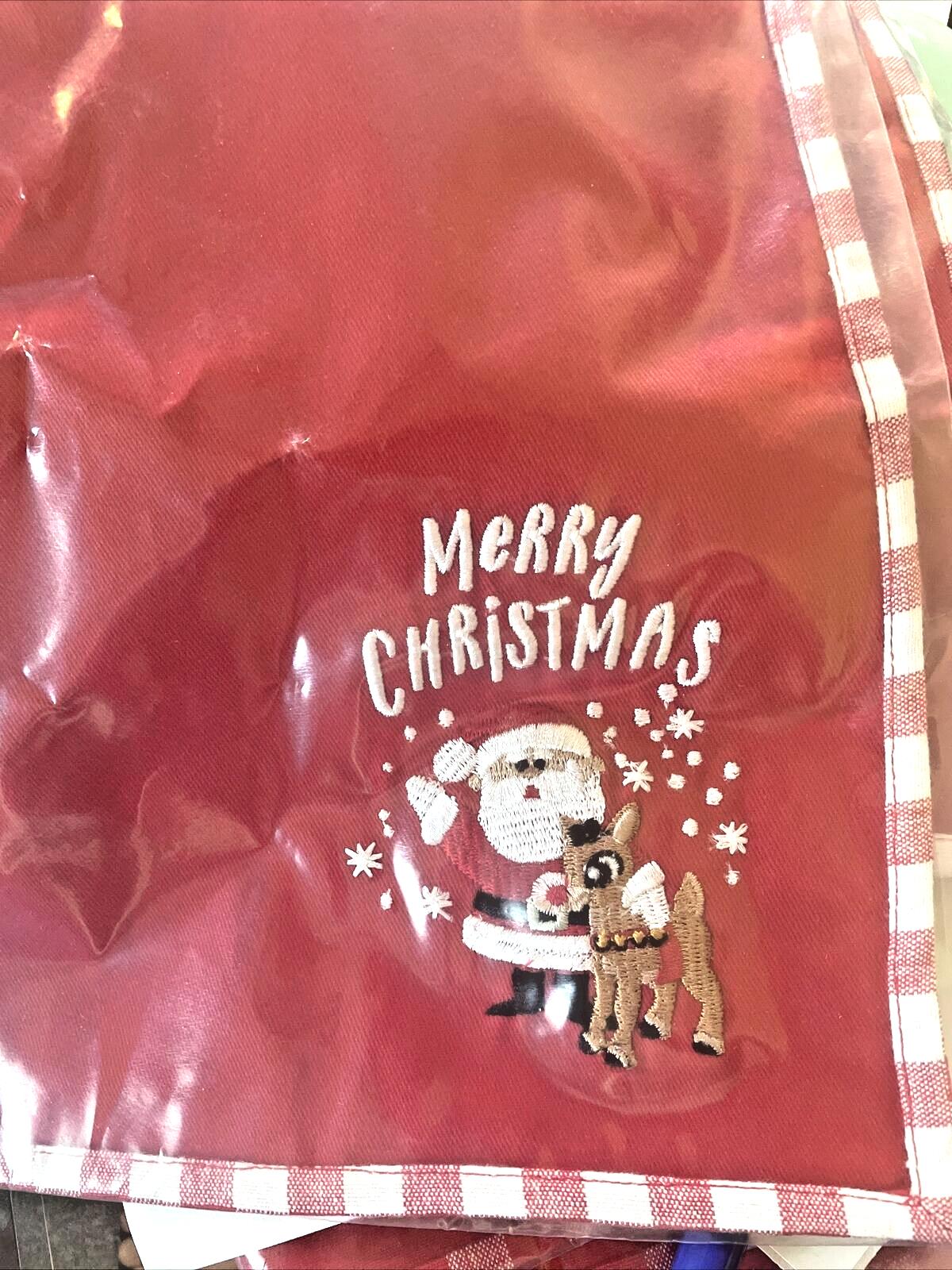 Pottery Barn Christmas holiday Rudolph Reindeer Napkin party Kid Disney SET 2