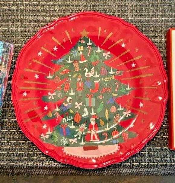 Pottery Barn PLATE holiday Nutcracker 12 Days Christmas party kid Disney SET 4 n