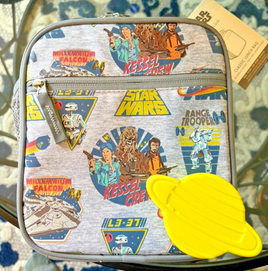 School Pottery Barn Disney STAR WARS Solo LUNCH BOX space boy bag Solar yoda ,