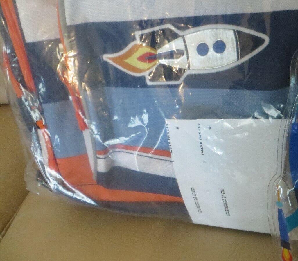 Pottery Barn School Disney Backpack bag space stripe LARGE star wars grogu .
