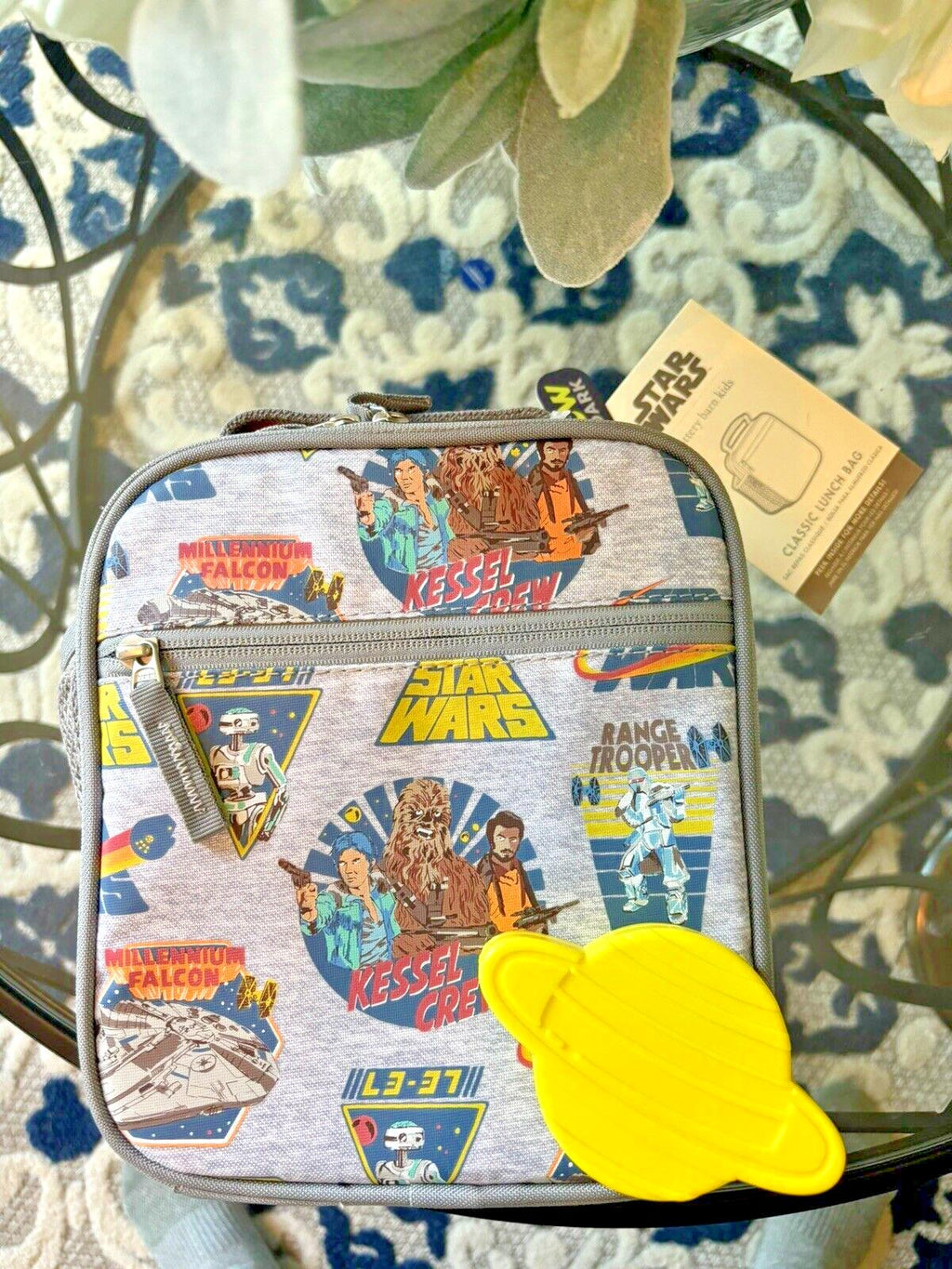 School Pottery Barn Disney STAR WARS Solo LUNCH BOX space boy bag Solar yoda ,