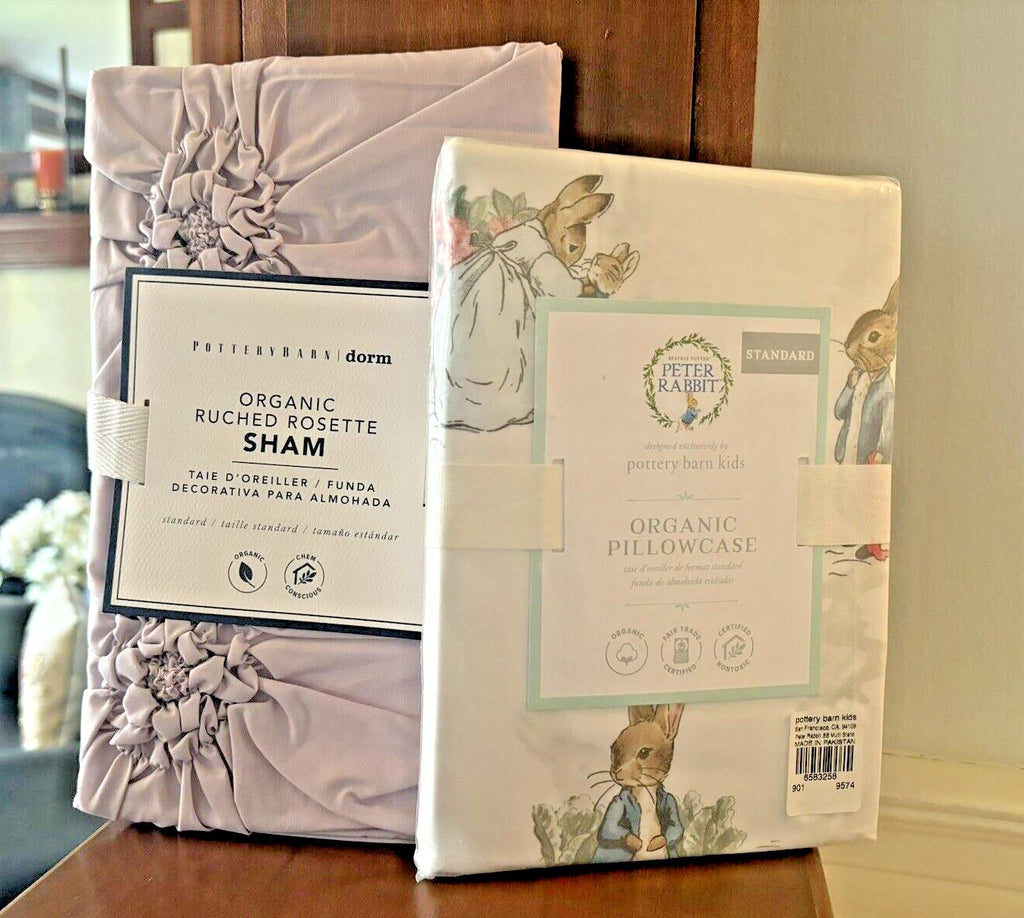 Pottery Barn holiday Floral Peter Rabbit princess Bed Purple Disney gift SET 2 [