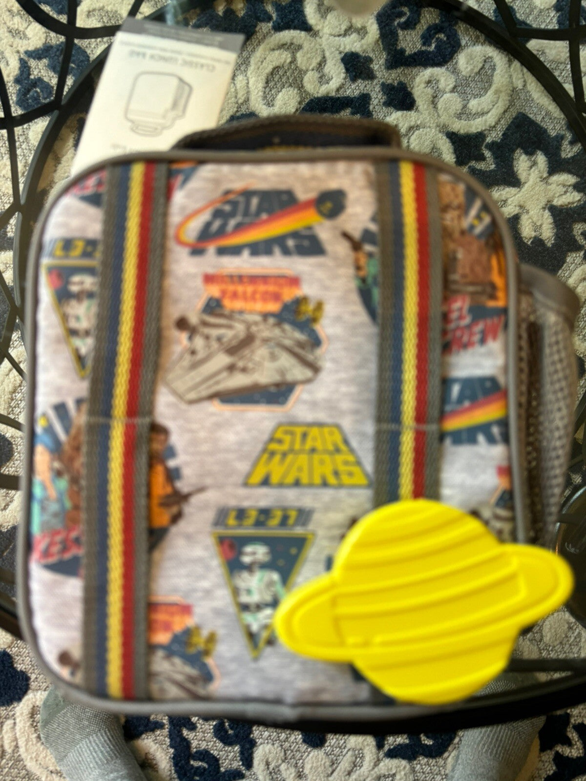 School Pottery Barn Disney STAR WARS Solo LUNCH BOX space boy bag Solar yoda ,