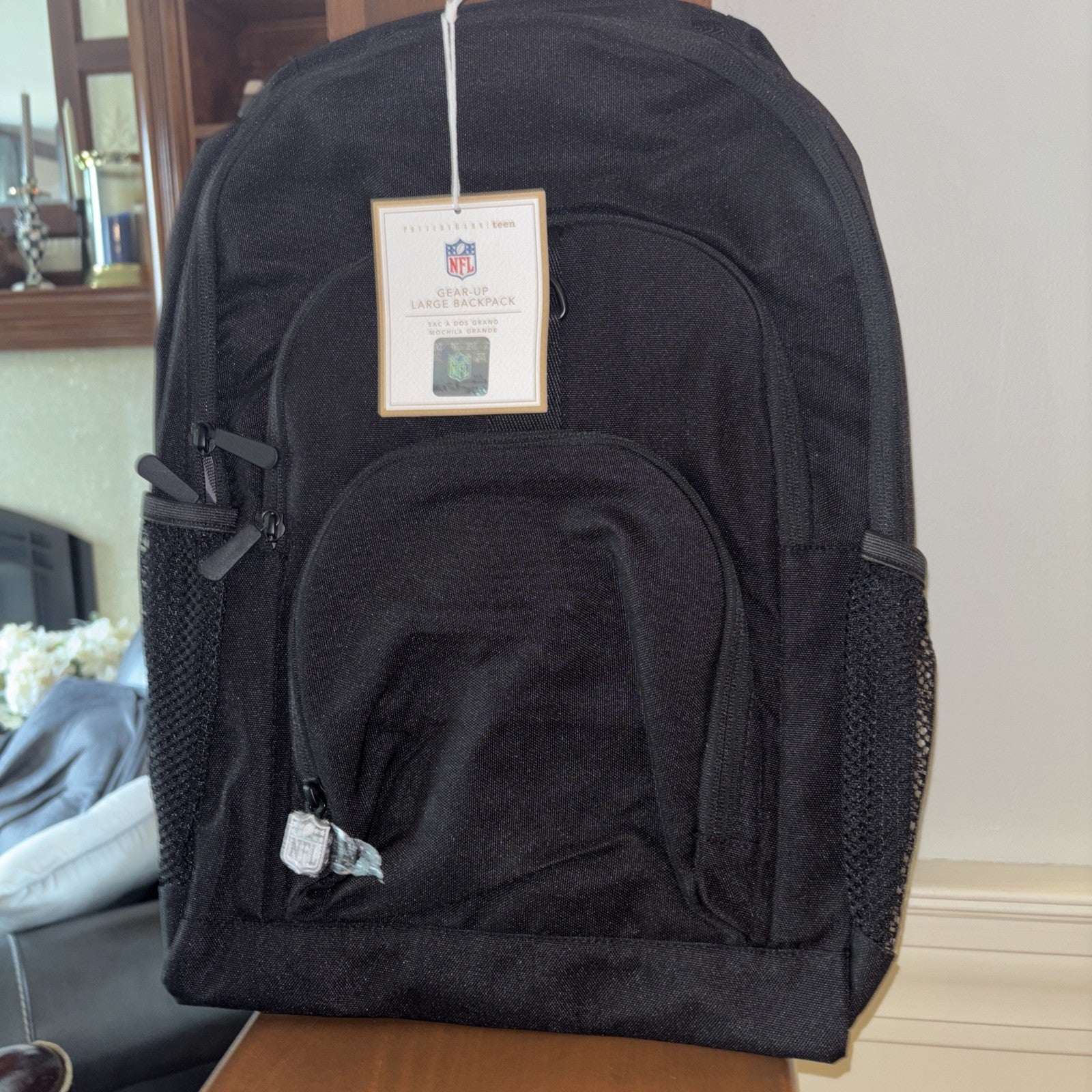 Pottery Barn School Disney NFL Football sport bag LARGE Backpack Travel boy .