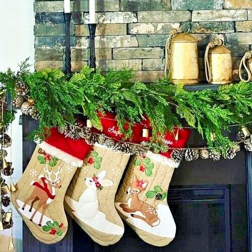 Pottery Barn Holiday Christmas stocking woodland deer gift party girl Disney  a